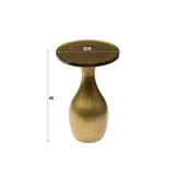 Bijzettafel Vesto Druppelvorm Antiek Goud 45 cm