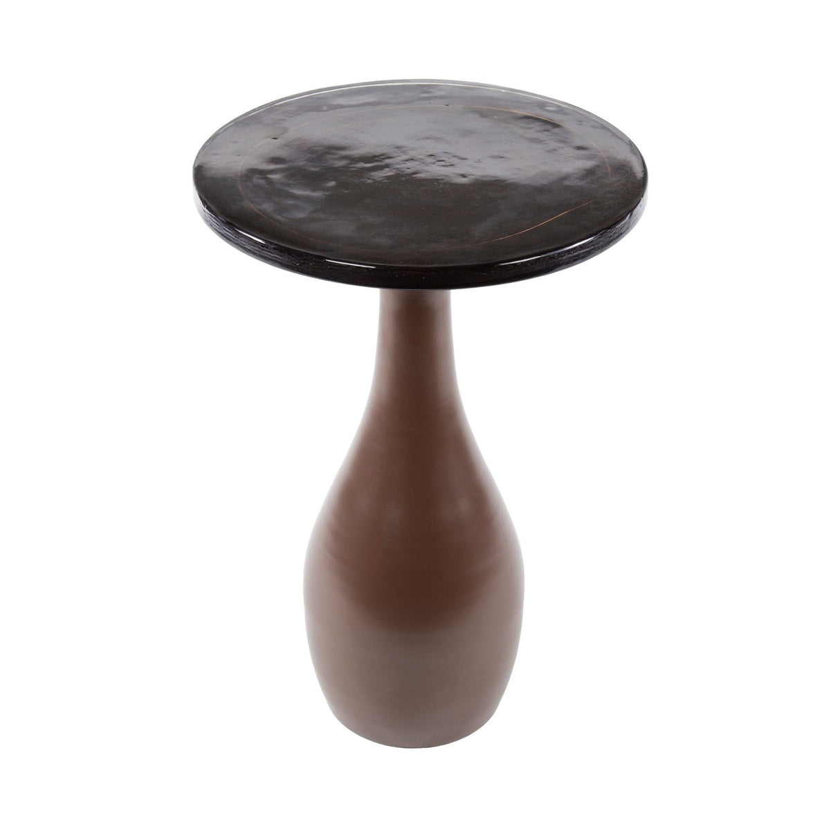 Bijzettafel Vesto Druppelvorm Antiek Koper 60 cm