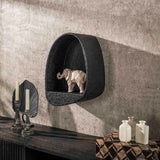 Wandplank Druppel Metallic Grijs 34x21 cm Aeris