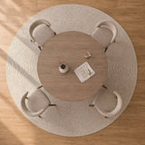 Eettafels-Eetkamertafel rond Walnoot - 120 cm - Mary-Dimehouse
