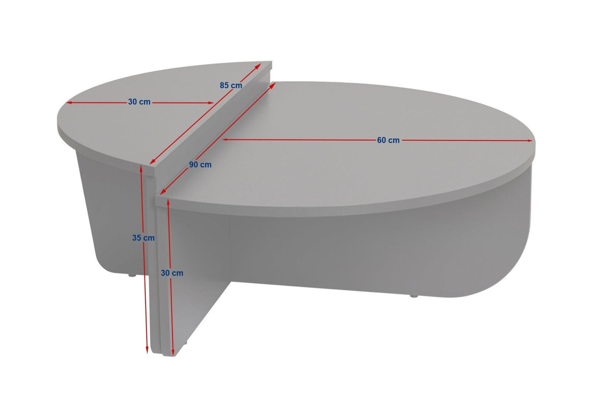 Ronde Salontafel As Groen Melamine 90 cm Orin
