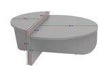 Ronde Salontafel As Groen Melamine 90 cm Orin