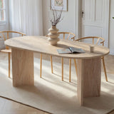 Sablin Eettafel Melamine Travertine 180x89,5x75 cm