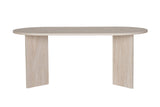 Sablin Eettafel Melamine Travertine 180x89,5x75 cm