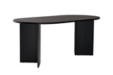 Eettafel Sablin Wood Black 180x89,5x75 cm Melamine