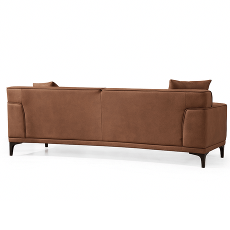 3-zits Bank Davidson Cognac - Microvezel