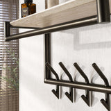 Wandkapstok Aria 2x5 haken Travertine Melamine Bronskleurig