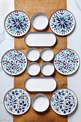 MCH09211 Blue White 100% CERAMIC 19 cm breed