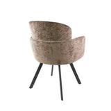 Set van 2 Moderne eetkamerstoelen Luma Hoven Rich Champagne