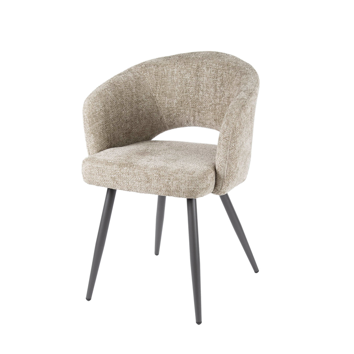 Set van 2 eetkamerstoelen Cargo Stof Zand