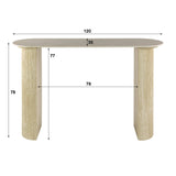 Archon Moderne Kaptafel Keramiek Travertine 120 cm