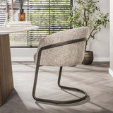 Set van 2 eetkamerstoelen Reno Hoven zand stof