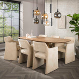 Set van 2 Eetkamerstoelen Capri Jaroq zand Stof