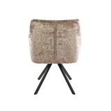 Draaibare Eetkamerstoel Lino Bouclé Zand