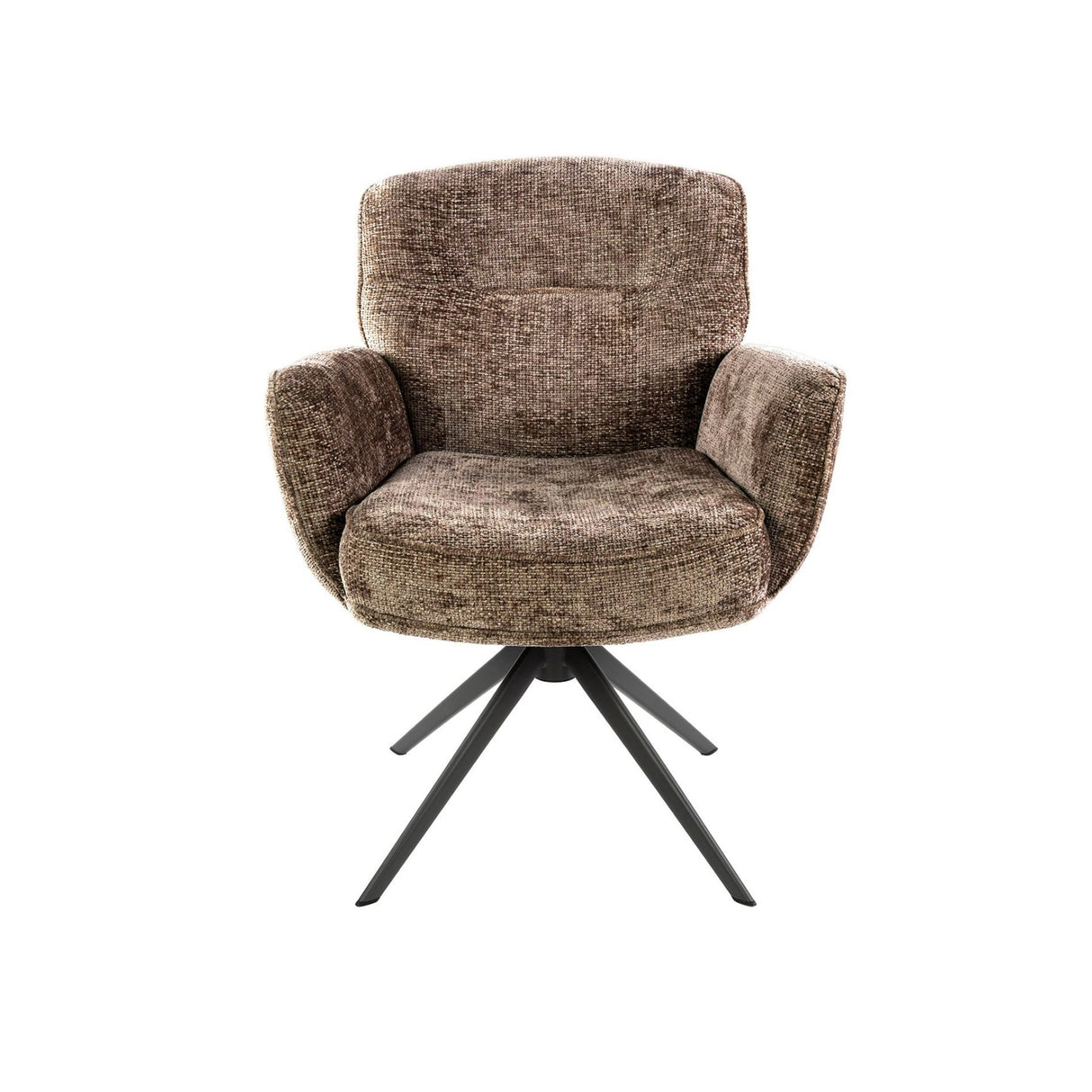 Set van 2 eetkamerstoelen Savona draaibaar Hoven rich champagne