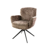 Set van 2 eetkamerstoelen Savona draaibaar Hoven rich champagne