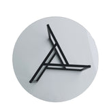 Salontafel Rond Glas 75 cm - Zwart Metalen Frame