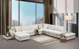 U Hoekbank Rechts Loop Beige - Met Hocker & Tafel