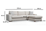 Hoekbank Rechts Loop Beige