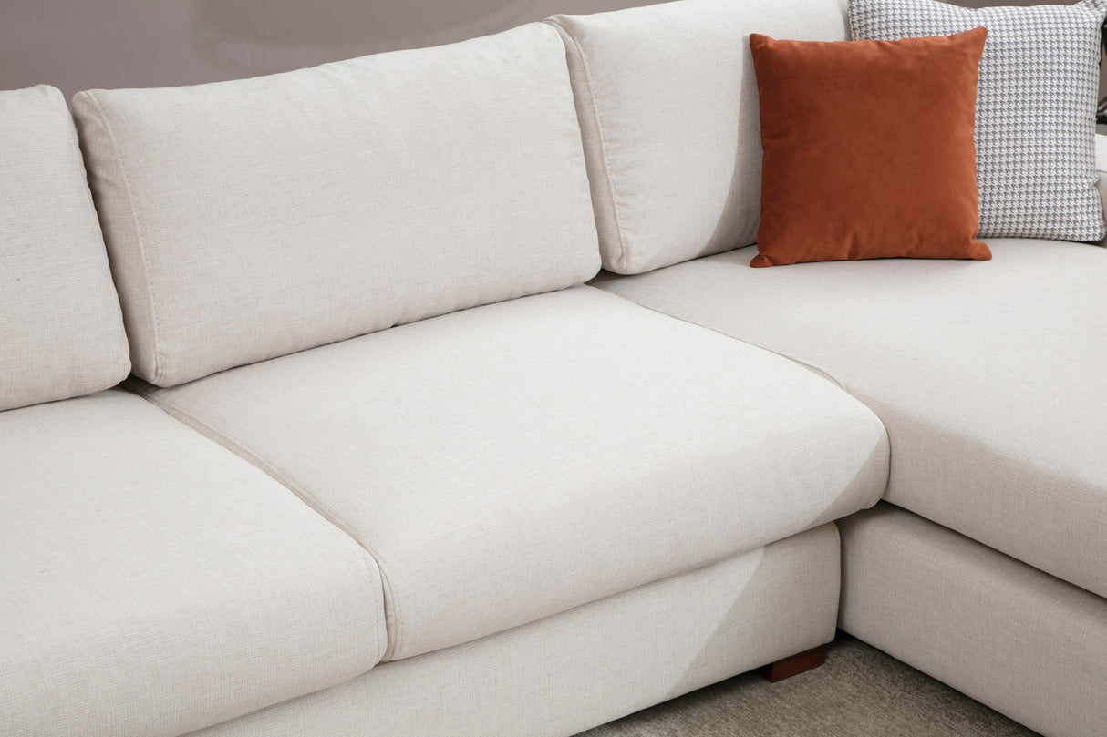 Hoekbank Rechts Loop Beige