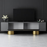 TV Meubel Antraciet Bohem 180x50x30 - Gouden Frame