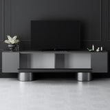 TV Meubel Antraciet Bohem 180x50x30 - Zilver Frame