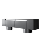 TV Meubel Antraciet Bohem 180x50x30 - Zilver Frame