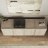 Dorma consoletafel travertinlook 180 cm Gemelamineerd hout