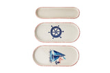 KAHSER14-MARINE White Blue Red 100% CERAMIC 6 cm breed