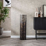 Vloerlamp cilinder Brick 90 cm zwart bruin