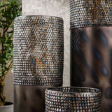 Vloerlamp cilinder Brick 90 cm zwart bruin