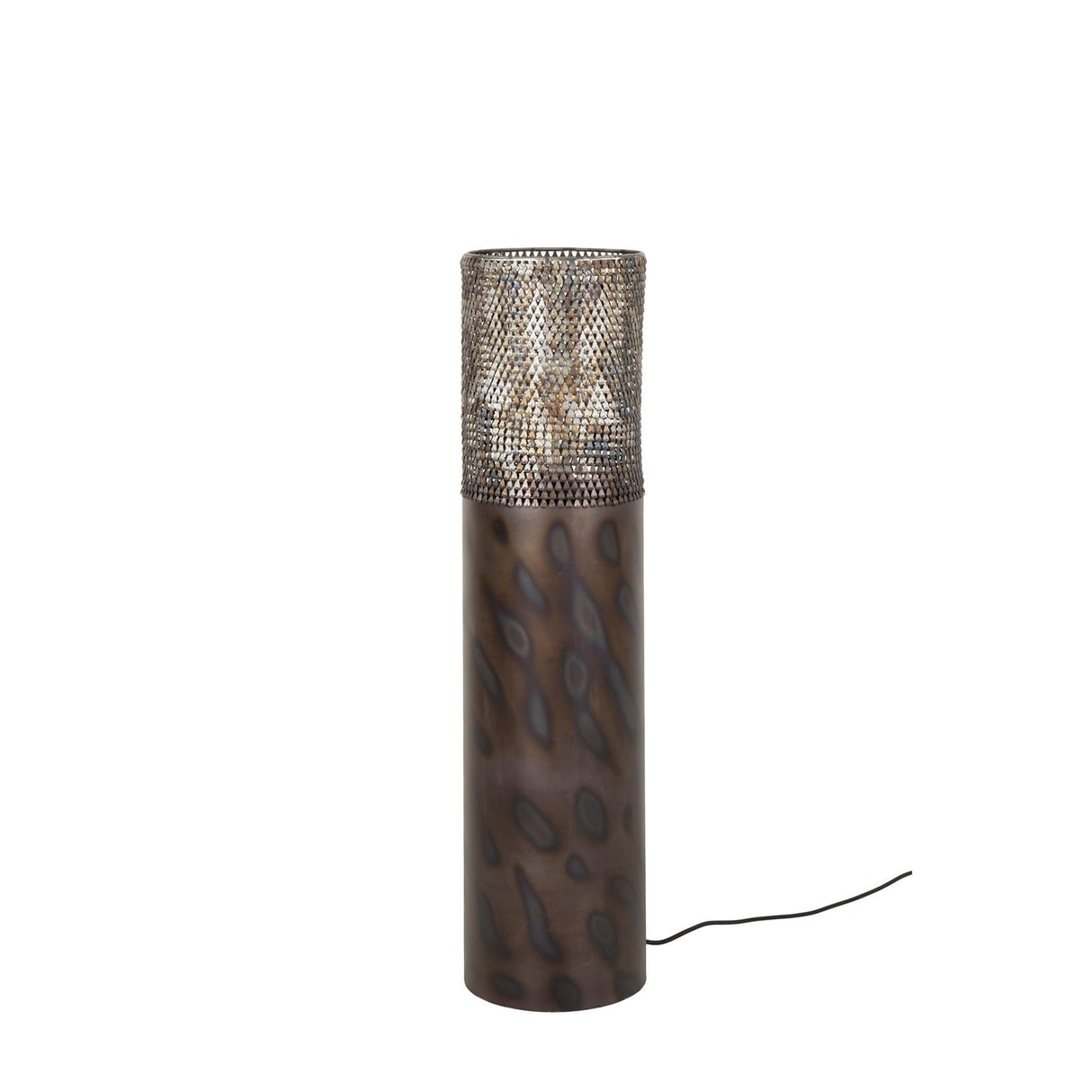 Vloerlamp cilinder Brick 90 cm zwart bruin
