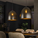 Industriële Hanglamp Kylian 2-lichts Metaal Zwart