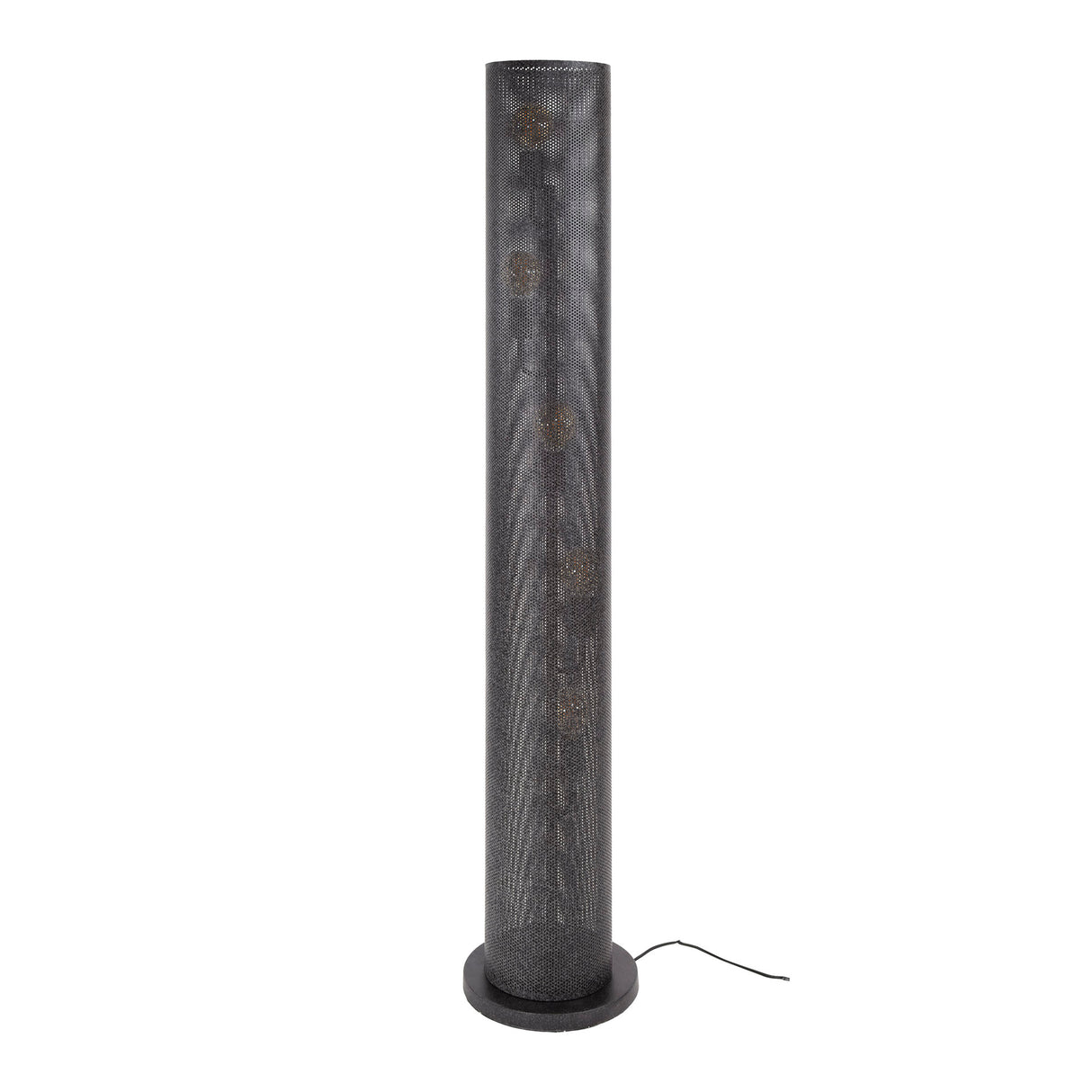 Vloerlamp Knox 5-lichts mesh zwart