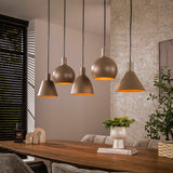 Hanglamp Sienna 5-lichts Beige 120 cm