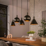 Hanglamp Sienna 5-lichts Bruin 120 cm