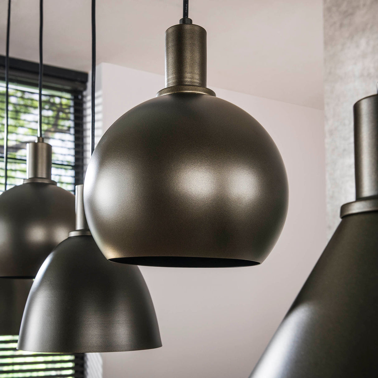 Hanglamp Sienna 5-lichts Bruin 120 cm