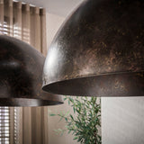 Hanglampen - Industriële hanglamp Dacia 2 - lichts Bruin Rond 2xØ60 cm - Dimehouse