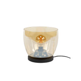 Vloerlamp Dain UP L Amberkleurig glas