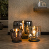 Vloerlamp Dain UP L Chroomkleurig glas