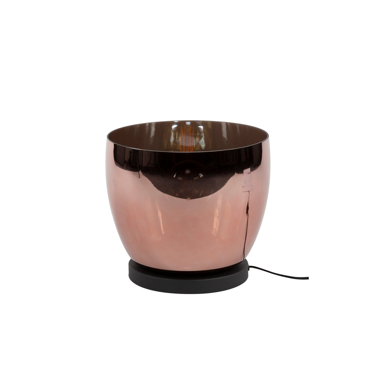 Vloerlamp Dain UP L Koperkleurig glas