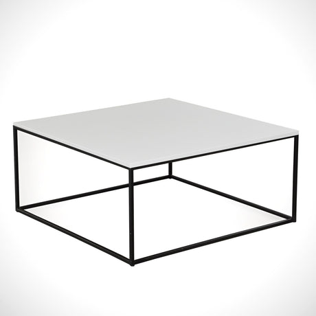 Vierkante salontafel wit Melamine - 75x75 cm - Pola