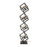 Vloerlamp Drew 4-lichts kubus zwart