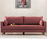 3-zits Slaapbank Bella Claret Rood
