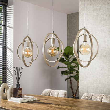 Moderne Hanglamp Beige Otan 3-lichts