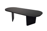 Ovalis - Wood Black 100% MELAMINE COATED PARTICLE BOARD