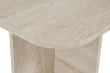 Akira salontafel travertine 120 cm Gemelamineerd houtcomposiet