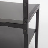 Garderobemeubel Kapstok Antraciet Melamine Novad - Met Leggers