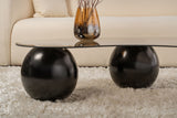 Salontafel Sphere Gehard glas Zwart Brons 120x70x30 cm Black Bronze Tempered glass