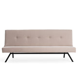 3-Zits Slaapbank Zoly Crème Stof - 180 cm - Zonder armleuningen - Gecapitonneerd